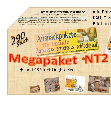 Auspackpakete für Hunde - Großpaket NT2 - für mittelgroße Hunde