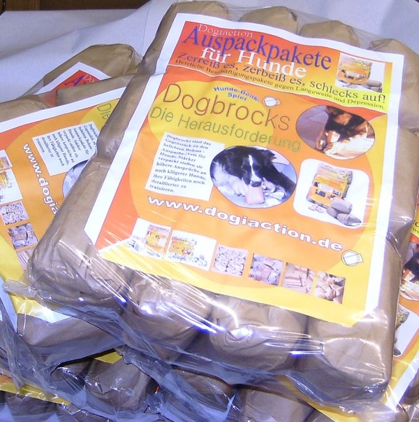 Auspackpakete für Hunde - Dogiaction - Großpaket NT2 - für mittelgroße Hunde - beinhalten Dogbrocks