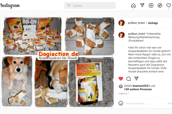 Pelikan_testet auf Instagram - Dogiaction